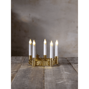 Luciakrone Guld Fra Star Trading - Justerbar omkreds mellem ca.