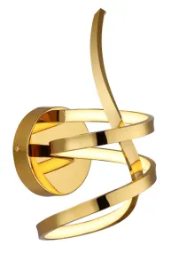 Iduna Ø35 Guld væglampe Fra Globo Lighting - Iduna &auml;r en v&auml;gglampa som f&ouml;renar elegant design med funktionell belysning och blir en stilfull detalj i varje rum.