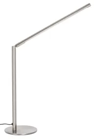 Carlo 40cm Nikkel skrivebordslampe Fra Globo Lighting - Den inbyggda dimmerfunktionen l&aring;ter dig anpassa ljusstyrkan, medan touchstr&ouml;mbrytaren g&ouml;r anv&auml;ndningen smidig - idealisk f&ouml;r moderna hem d&auml;r b&aring;de funktion och estetik &auml;r viktiga.