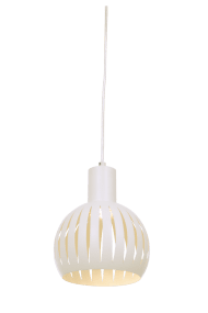 Grafika Ø15 Hvid vindueslampe Fra Aneta Lighting - GRAFIKA er en lille pendel med en 4m lang ledning, v&aelig;gstik og en afbryder i midten; ledning til komfortabel h&oslash;jdejustering.