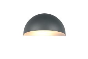 Maas 27cm Antracit udendørslampe Fra Trio Lighting - Maas er en stilfuld v&aelig;glampe med en bl&oslash;dt afrundet form i en moderne antracit nuance.