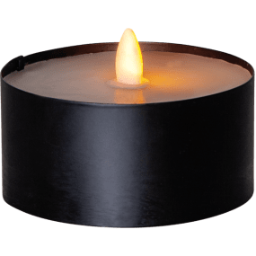 LED Lys Torch Sort Fra Star Trading - Lyser med LED&#39;er, der lyser realistisk.