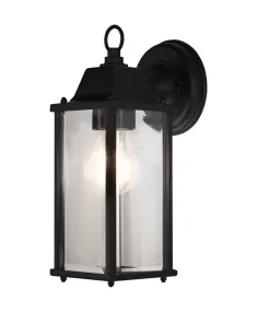 Lantern Square M Sort udendørslampe Fra Ledvance - Lantern Square er en stilren v&aelig;glampe i klassisk lanternedesign, der giver en tidl&oslash;s og elegant f&oslash;lelse til facader, entr&eacute;er og terrasser.