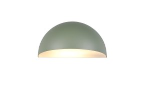 Maas 27cm Grøn udendørslampe Fra Trio Lighting - Maas er en stilfuld v&aelig;glampe med en bl&oslash;dt afrundet form i en moderne salviegr&oslash;n nuance.