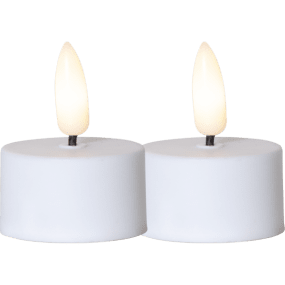 LED Telys Flamme Hvid Fra Star Trading - 