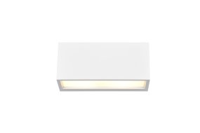 Mayenne 25cm Hvid udendørslampe Fra Trio Lighting - Det udsender både opadgående og nedadgående, behageligt lys, der fremhæver indgange, facader og terrasser med moderne elegance.
