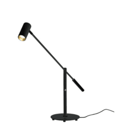Concord 58cm Sort skrivebordslampe Fra Aneta Lighting - Concord er en stilren og praktisk blændfri bordlampe i matlakeret metal, der passer perfekt som læselampe på; skrivebordet.