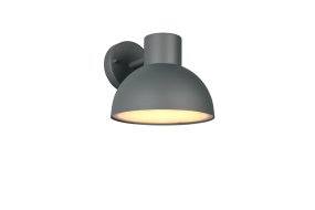Elbe 20cm Antracit udendørslampe Fra Trio Lighting - Med en IP44-klassificering er den modstandsdygtig over for regn og fugt og spreder et blødt, nedadrettet lys, der skaber en sikker og behagelig indgang.