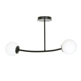 Halldor 80cm Sort plafond Fra Emibig Lighting - Det g&oslash;r sig s&aelig;rligt godt i stuen eller gangen, hvor det skaber en unik og indbydende atmosf&aelig;re.
