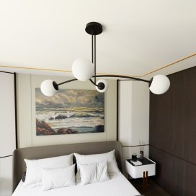 Halldor 108cm Sort Fra Emibig Lighting - De ser særligt godt ud over et bord eller køkkenbord, hvor de skaber en unik og indbydende atmosfære.