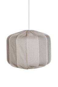 Dester Skærm Ekskl. Ophæng Ø58 Natur Fra Alde & Lind - Lærstoffet giver Dester-lampeskærmen et sofistikeret og elegant udtryk.