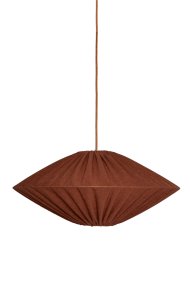 Figo Skærm Ekskl. Ophæng Ø58 Rust loftslampe Fra Alde & Lind - Farven kan opleves som både rød og orange, når lampen er tændt, afhængigt af hvilken lyskilde du vælger.