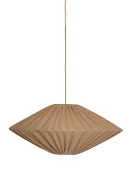 Figo Skærm Ekskl. Ophæng Ø58 Honning loftslampe Fra Alde & Lind - Farven kan opleves som både lysebrun og lysegul, når lampen er tændt, afhængigt af hvilken lyskilde du vælger.