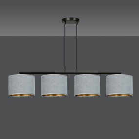 Hilde 100cm Grå loftslampe Fra Emibig Lighting - Den enkle konstruktion og elegante farvesammens&aelig;tning g&oslash;r Hilde til et alsidigt valg, der passer ind i mange forskellige rum og stilarter.