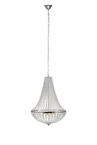 Gränsö Ø50 Chrom krystal Fra Markslöjd - Gr&auml;ns&ouml; har et klassisk design og er fyldt med klare prismer, der giver en smuk lysspredning og tilføjer en luksuriøs følelse til rummet, uanset om det er over spisebordet eller i stuen.