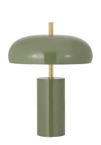 Lex 40cm Grøn bordlampe Fra Alde & Lind - Lex er en moderne bordlampe i metal med en mat grøn farve og en højglans, emaljelignende finish.