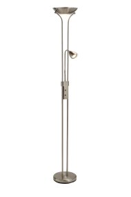 Detroit Stål gulvlampe Fra Markslöjd - Med sit klassiske design byder Detroit på både god generel belysning og en fleksibel læselampe i ét.