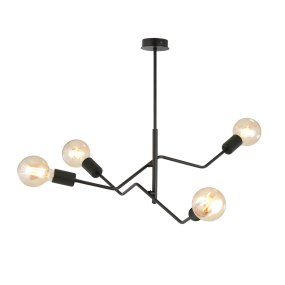 Frix 66cm Sort Fra Emibig Lighting - Denne loftslampe passer perfekt ind i den elegante trend og imponerer med sin unikke form og originale design.