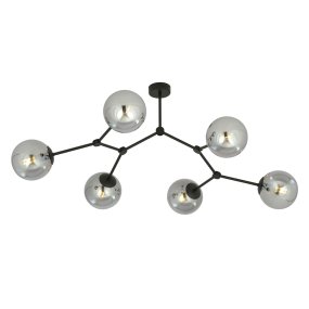 Space 108cm Røgfarvet plafond Fra Emibig Lighting - Mellemrum &ndash; En loftlampe, der passer perfekt ind i den elegante trend og imponerer med sin unikke form og karakteristiske design.