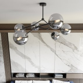 Space 108cm Røgfarvet plafond Fra Emibig Lighting - Mellemrum &ndash; En loftlampe, der passer perfekt ind i den elegante trend og imponerer med sin unikke form og karakteristiske design.