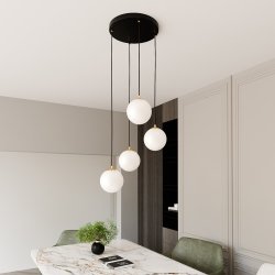 Royal Ø40 Sort loftslampe Fra Emibig Lighting - Royal er en serie af minimalistiske loftslamper, der passer perfekt ind i moderne hjem.
