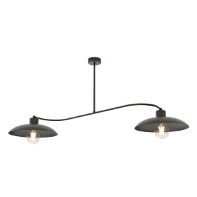 Foster 100cm Sort plafond Fra Emibig Lighting - Serien komplementerer interi&oslash;r i industriel stil p&aring; en stilfuld og smagfuld m&aring;de.