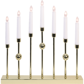 Gustavo Messing Fra Star Trading - Stilfuld metallysestage med messingfinish.