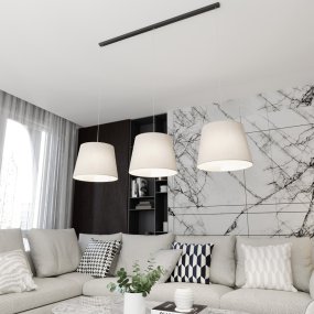 Epoca 116cm Beige loftslampe Fra Emibig Lighting - Med sit klassiske design og et moderne touch passer Epoca lige godt i traditionelle og moderne interi&oslash;rer, og tilf&oslash;jer en diskret men charmerende karakter til rummet.