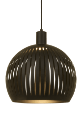 Grafika Ø30 Sort loftslampe Fra Aneta Lighting - Skærmen har en diameter på 30 cm så&aring; her kan man som forslag hænge 2 lamper på række over et spisebord eller alene over sofaen, kun fantasien sætter grænser.