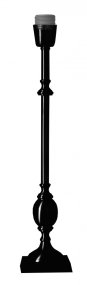 Charlstone 50cm Svart lampefod Fra Hallbergs - Charlstone &auml;r en elegant lampfot i metall med en klassisk och tidl&ouml;s design.