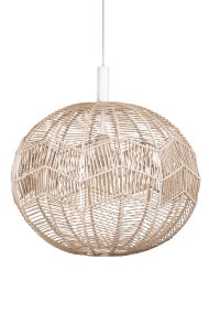 Missy Ø45 Natur loftslampe Fra Globen Lighting - Dekorativ loftspendel med et marokkansk-inspireret mønster, der skaber dekorative skygger i rummet.