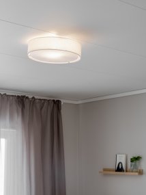 Sam Ø45 Hvid plafond Fra PR Home - Sam er et loft, der ser godt ud med sit diskrete design.