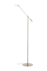 Cadiz Stål gulvlampe Fra Aneta Lighting - Dette er lampen til dig, der har brug for meget lys til h&aring;ndarbejde eller en god l&aelig;selampe.