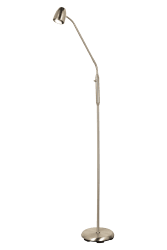 Sandnes 1 Stål gulvlampe Fra Aneta Lighting - stangen og et justerbart hoved.