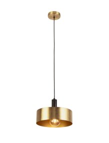 Knox Ø30 Guld loftslampe Fra Searchlight - Knox er en pendel med et rent og moderne design, der kombinerer funktion og æstetik.