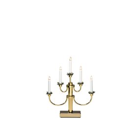 Candelabra 5 Lights Messing Fra Konstsmide - Perfekt til at skabe en hyggelig og indbydende stemning i advent og jul.
