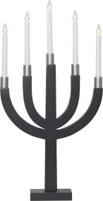 Elias Grå Fra Star Trading - Leveres med 1,8 m hvid ledning, str&oslash;mafbryder og stik.