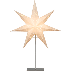 Sensy Ø52 Hvid Fra Star Trading - Den hvide stjerne er flot m&oslash;nstret og st&aring;r rigtig godt i et vindue.