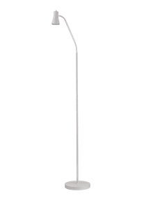 Boden Hvid Fra Aneta Lighting - Lampen er lavet af hvidt metal og har et p&aelig;nt udtryk, der g&oslash;r den nem at placere i forskellige milj&oslash;er.