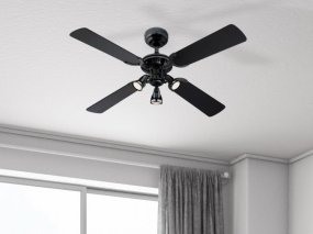 Princess Euro Ø105 Mørkegrå Fra Westinghouse - Ventilatoren har en omvendt funktion, der giver komfort hele vejen rundt: om sommeren kan ventilatoren køres mod uret for at give kølighed, og om vinteren med uret for at cirkulere varm luft og eliminere koldt træk.