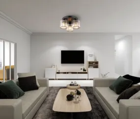 Jordana Ø35 Sort Fra Globo Lighting - Jordana &auml;r en elegant plafond som imponerar med sin eleganta och stilrena design.