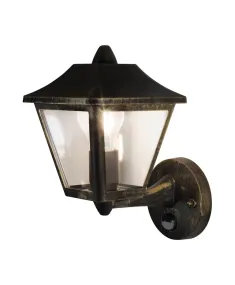 Tradition Sensor Sort/guld udendørslampe Fra Ledvance - Tradition Sensor er en stilren v&aelig;glampe i klassisk lanternedesign, perfekt til at skabe en indbydende atmosf&aelig;re ved indgange, indk&oslash;rsler og facader.