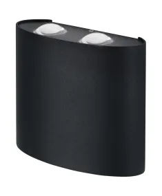 Deco II UpDown Mørkegrå udendørslampe Fra Ledvance - Deco II UpDown&nbsp;&auml;r en stilren och modern v&auml;gglampa som skapar en effektfull ljusspridning b&aring;de upp&aring;t och ned&aring;t.