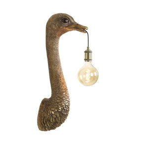 Ostrich 72cm Bronze væglampe Fra Light & Living - 