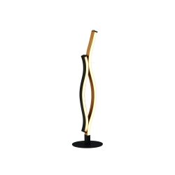 Bloom 48cm Sand sort Fra Searchlight - Denne bordlampe kombinerer innovativ teknologi og moderne æstetik i en elegant bølgende form.