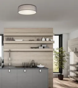 Sanna Ø40 Antracit plafond Fra Globo Lighting - Den stilrena plafonden&nbsp;Sanna passar perfekt in i olika inredningsstilar.