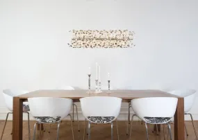 Katrina 90cm Røgfarvet krystal Fra Globo Lighting - Katrina er en elegant rektangulær krystallysekrone i forkromet metal med funklende K9-krystaller, der skaber en sofistikeret og luksuriøs atmosfære i dit hjem.