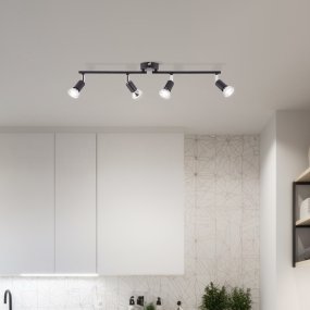 Prato 4 Mat sort spotlight Fra Brilliant - Perfekt til at rette lyset derhen, hvor du ønsker og skabe optimal belysning i dit hjem.