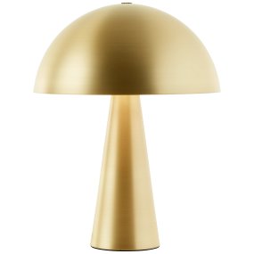 Sigrun 33cm Mat guld bordlampe Fra Brilliant - Sigrun bordlampe er en stilfuld og elegant lampe lavet af metal med en moderne mat guldfinish.