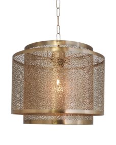 Hermine Ø34 Messing loftslampe Fra By Rydéns - Loftlampen er en del af en Hermine serie som også fås i bordlampe, væglampe og gulvlampe.